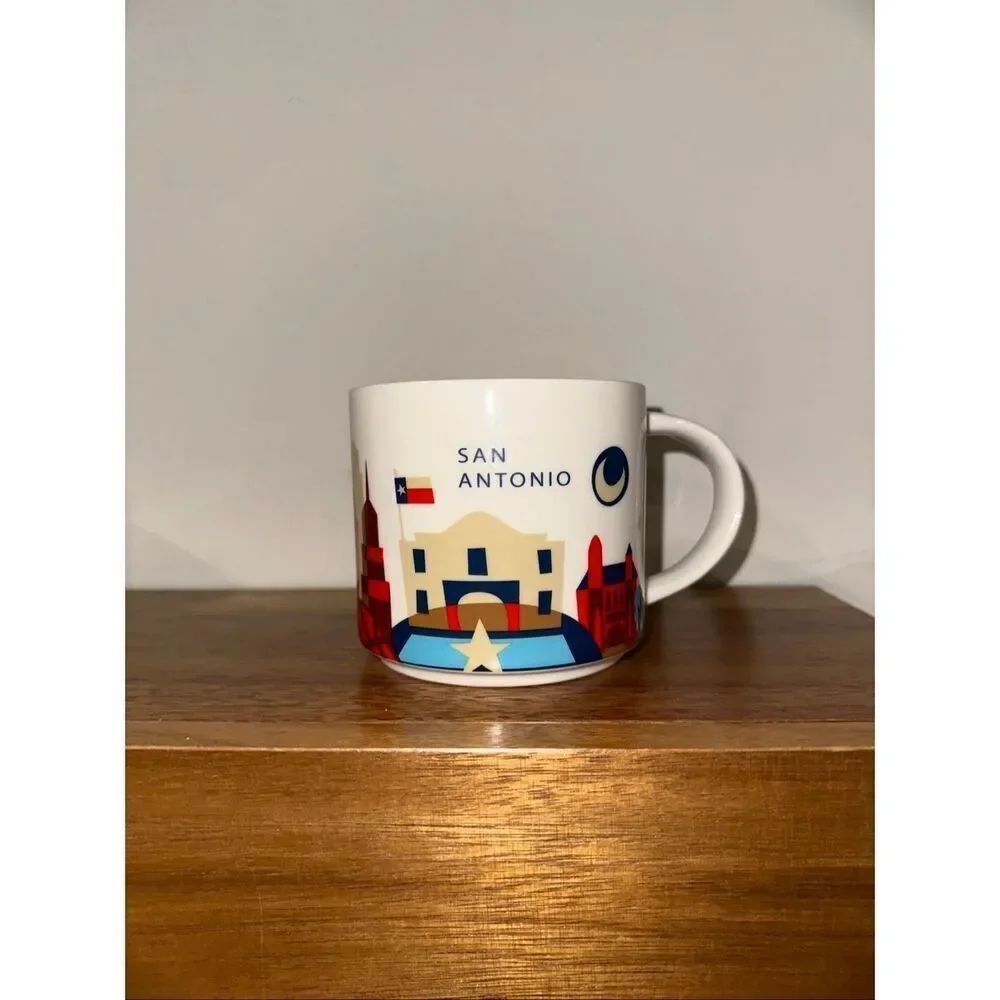 Starbucks Mug San Antonio You Are Here 2016 14oz Coffee Cup Red